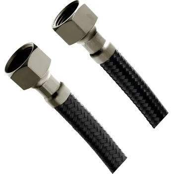 flexi hadice CERANO - Flexibilní připojovací hadice FxF 3/8"x1/2" - černá - 60 cm - 2ks