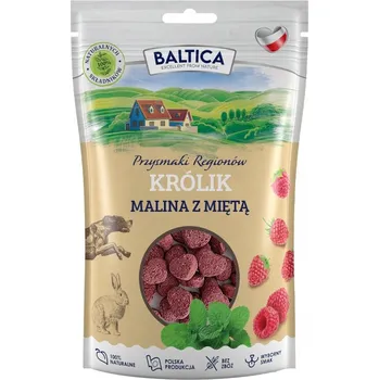 Pamlsek pro psa BALTICA Tréninkové pamlsky Králík s malinou a mátou 100g