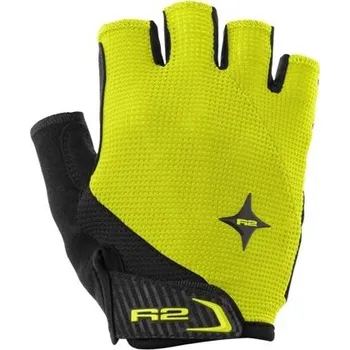 Cyklistické rukavice R2 Letní krátkoprsté rukavice R2 RIBBON 2.0 ATR54B, žluté - XL