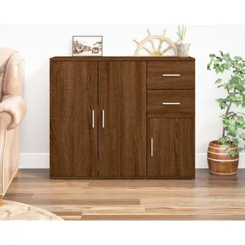 Příborník do zásuvky Příborník Artisan Dub 91x29,5x75 cm Konstrukce dřeva