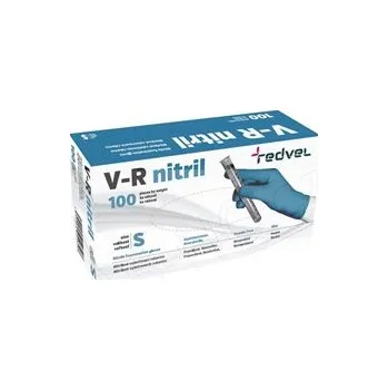 Pracovní rukavice Rukavice nitril S 100ks jednoráz. Bezpudr. V-R vel.7
