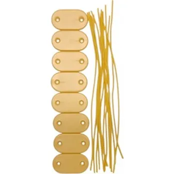 Stínicí plachta Produkt Upevňovací prvky z PVC pro balkonové nebo plotové zástěny BÉŽOVÁ 8 kusů Mybesthome