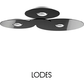 Lodes LED stropní svítidlo Bugia Mega, d. 79,6 cm, 3x15W Barva: Černá, Teplota světla: 3000K - teplá bílá
