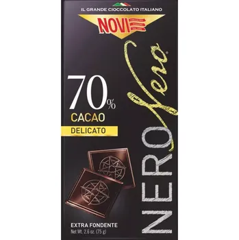 Čokoláda Čokoláda NOVI 75 g NERO hořká 70 % (italská čokoláda)
