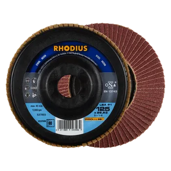 Brusný kotouč RHODIUS Lamelový brusný kotouč LSA P1 125 x 22,23 PROline