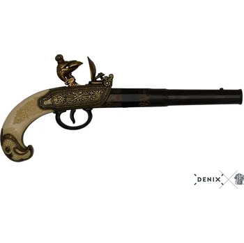 Replika zbraně Denix Pistole křesadlová Tula - Rusko 18. stol.