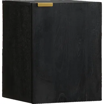 Koupelnový nábytek Koupelnová závěsná skříňka černá 38x33x48 cm kompozitní dřevo