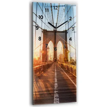 Hodiny Nástěnné hodiny Wallfluent hnědé 30 cm