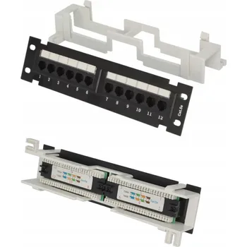 Patch panel Patch panel Alantec PK014 1U 10" kat. 5e černý