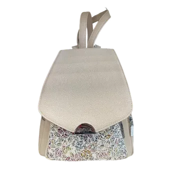 Městský batoh Dámský městský syntetický batoh Chiara Lucas - Béžový