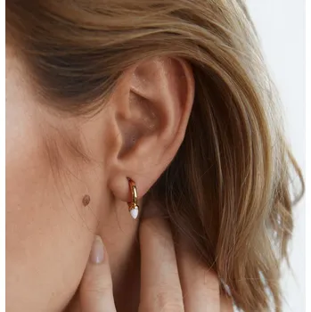 Náušnice Opal Bullet Huggie náušnice