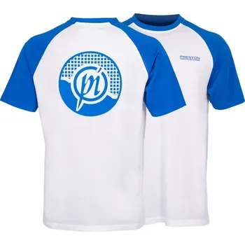 Rybářské oblečení Preston Innovations Tričko Lightweight White Raglan T-Shirt - L