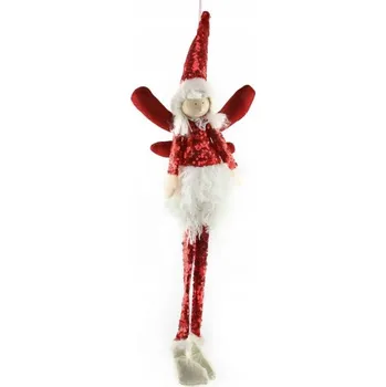 Vánoční dekorace VELKÝ ANDĚL vánoční ozdoba na stromeček červený