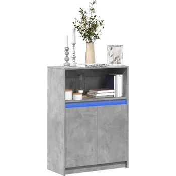 Organizace kuchyně Příborník LED kouřový dub 38 x 34 x 100 cm kompozitní dřevo