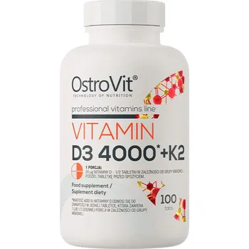 Doplněk stravy Ostrovit Vitamin D3 4000 + K2 100 tablet