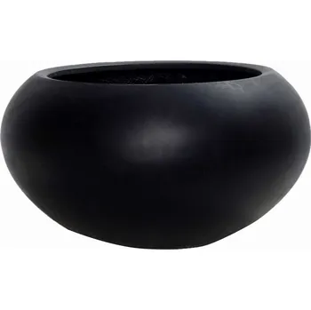 Květináč Cora Black S - Ø 47 cm / V 25 cm