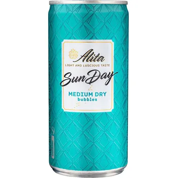 ALITA SunDay Medium Dry bubbles 0,2l plech 18+6 ZDARMA