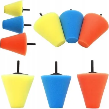 Příslušenství k nářadí Pěnový leštící kužel 150mm sada 3ks KD1592 KRAFT&DELE