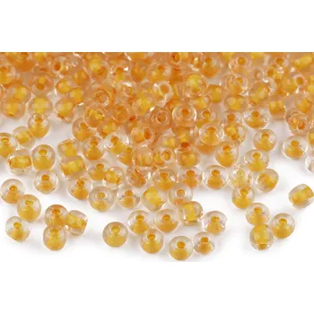 Rokajl 6/0 - 4 mm s průtahem žlutá (Žlutá tmavá)