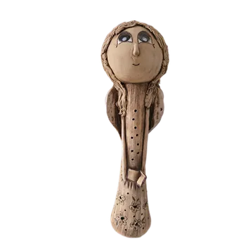 Bureš svícen ANDĚL keramický 45 cm otevřená kniha