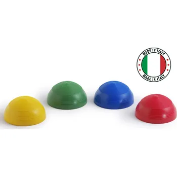 Gymnastický míč Balanční čočka Half Ball - set 4ks, mix barev