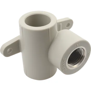 Vodovodní potrubí FV-PLAST PPR 20x1/2" nástěnný T kus (průchozí nástěnka) AA220020012