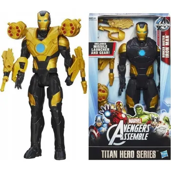 Figurka HASBRO VELKÁ FIGURKA IRON MAN BUSTER + VYSTŘELOVACÍ RAKETOMET série TITAN HERO
