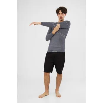 Pánské termoprádlo Pánské termotriko Viking Lan Pro Merino šedá 3XL