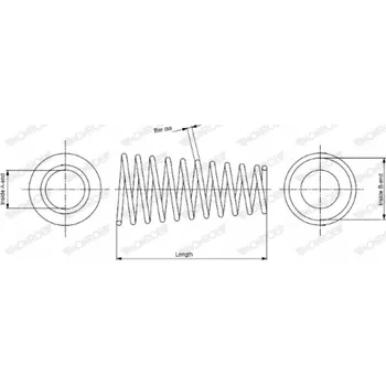 Pružina podvozku Monroe SP3107
