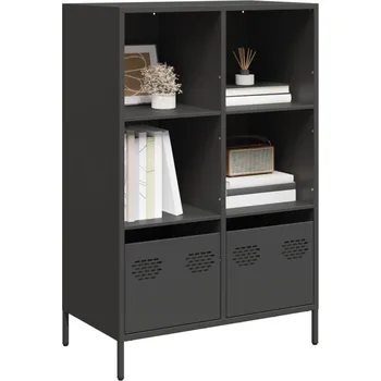 Příborník do zásuvky Skříň černá 35 x 39 x 103,5 cm ocel