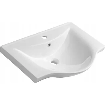 Nábytkové umyvadlo půlkruhové Aqualine Zara 64,5 cm bílé