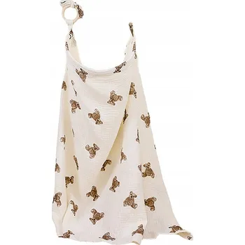 Šátek ŠÁTEK NA KOJENÍ KOJENCŮ DÍTĚTE POKRÝVKA MÁME BAVLNA MEDVÍDCI