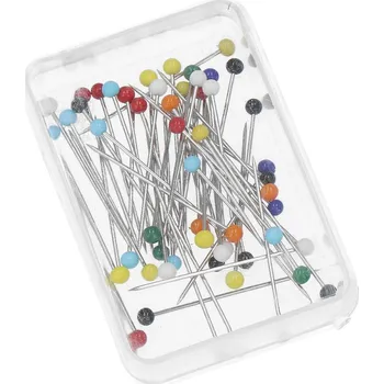 Galanterie Špendlíky s plastovou hlavičkou 50 ks