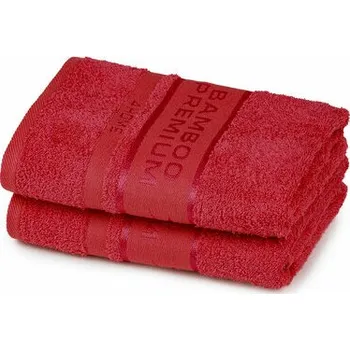 Utěrka 4Home Ručník Bamboo Premium červená, 30 x 50 cm, sada 2 ks