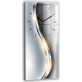 Hodiny Skleněné hodiny s obrazem na zeď Tiché ručičky Kovové Abstraktní do kuchyně