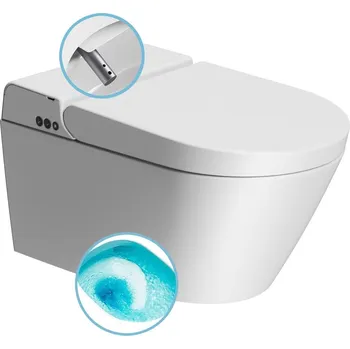Klozet GSI WCLEAN Závěsné WC Swirlflush s integrovaným elektronickým bidetem, bílá dual-mat, 7418K09