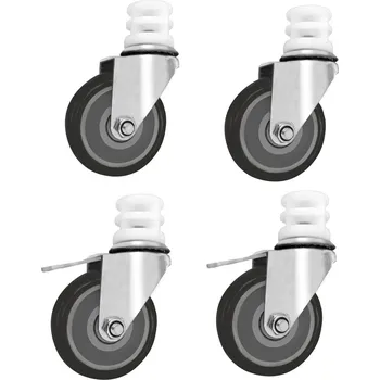 Pec na pizzu G.Gastro Sada koleček pro regály z nerezové oceli