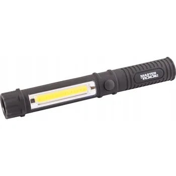 Svítilna Ruční magnetická baterka 1W LED/1W COB LED, 90 lum/6500К, 50 m, 3xAAA, ABS