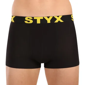 Boxerky Pánské boxerky Styx sportovní guma černé (G6960) M Možnost vrácení zboží ZDARMA do 120 dnů!