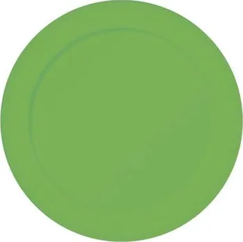 Party nádobí PAPÍROVÉ TALÍŘKY ZELENÉ NEONOVÉ 23 CM