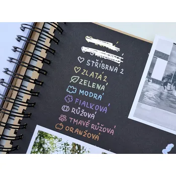 Metalické fixy pro fotoalba a scrapbooking Vyberte barvu: Fialková (Violet)