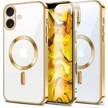 Pouzdro na mobilní telefon Hello Case pro Apple iPhone 16 zlatý