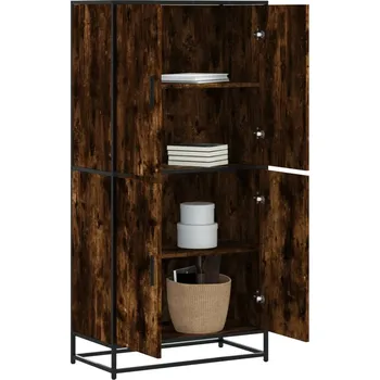 Příborník do zásuvky Skříň highboard hnědý dub 68 x 35 x 139 cm kompozitní dřevo