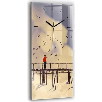 Hodiny Nástěnné hodiny Wallfluent modré 30 cm