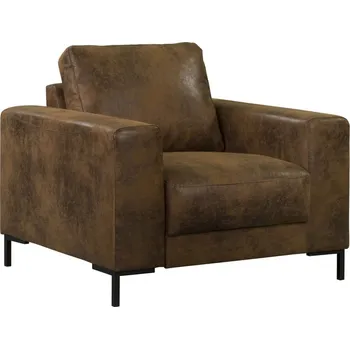 Křeslo Hnědé křeslo z imitace kůže Lofty Lilly – Miuform ID_1756416