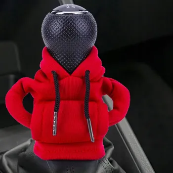 Hlavice řadicí páky BAVORSKÁ MIKINA POTAH NA HLAVICI ŘADICÍ PÁKY, KRYT ŘADICÍ PÁKY, ČERVENÁ