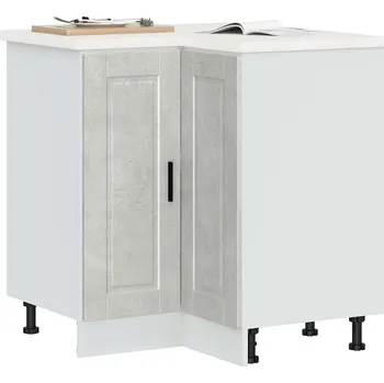 Kuchyňská skříňka Kuchyňská rohová skříňka "Porto" betonově šedá kompozitní dřevo