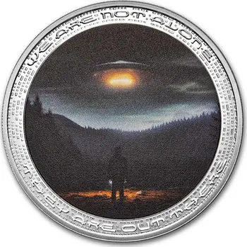 Stříbrná mince UFO & Aliens: UFO and Human 1 Oz