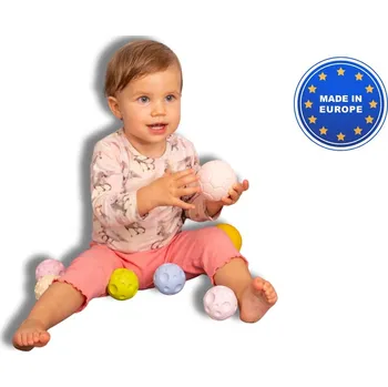 Hračka pro nejmenší Sada 7 senzorických míčků pro nejmenší Gerardo’s Toys