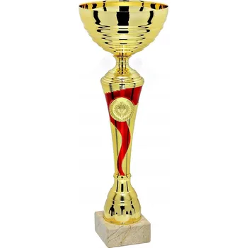 X344B Pohár, zlatě-červená barva, výška 335 mm, průměr 120 mm